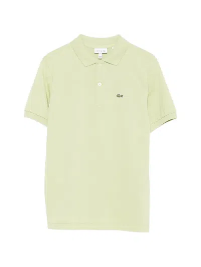 Lacoste Logo-patch Polo Shirt In Green