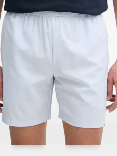 Lacoste Logo-patch Shorts In Blue