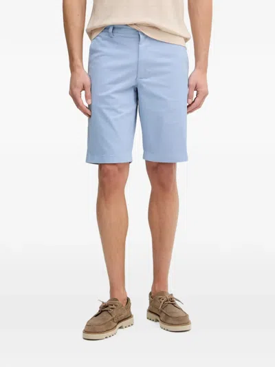 Lacoste Logo-patch Shorts In Blue