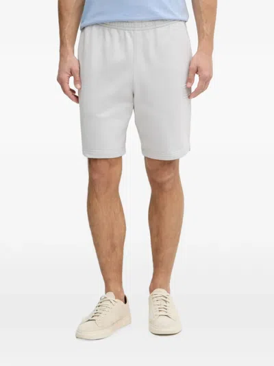Lacoste Logo-patch Shorts In Gray