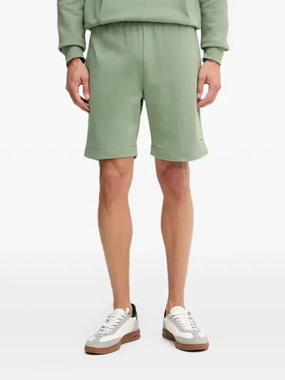 Lacoste Logo-patch Shorts In Green