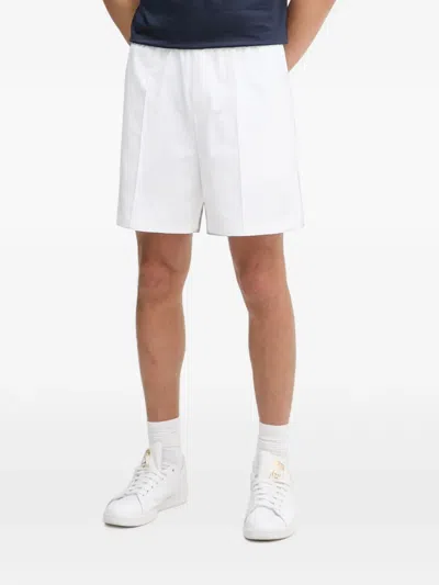Lacoste Logo-patch Shorts In White