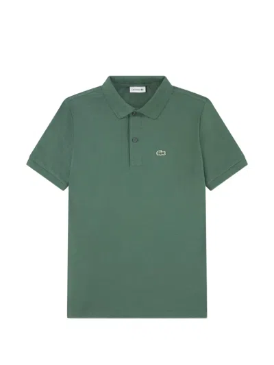 Lacoste Kids' Logo-patch Short-sleeve Polo Shirt In Green