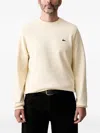 Lacoste Americane Structured Silhouette Minimalistic Shirt In Neutral
