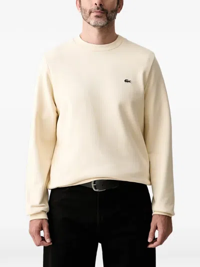 LACOSTE LOGO-PATCH SWEATER
