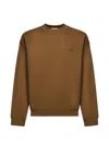 Lacoste Logo-patch Sweater In Brown