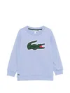 Lacoste Logo-patch Sweatshirt In Blue