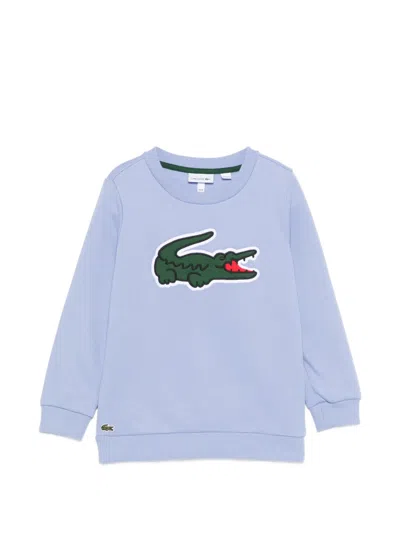 Lacoste Kids' Logo-patch Sweatshirt In Blue