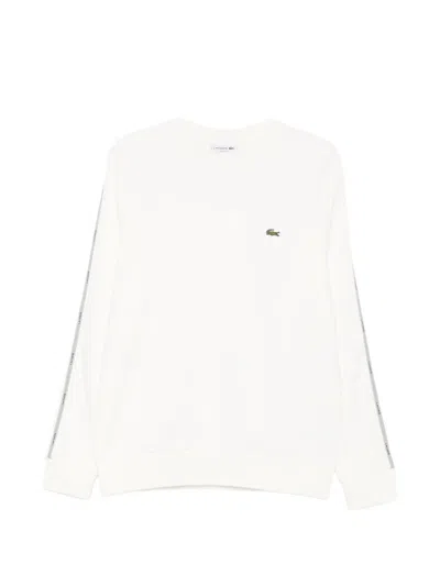Lacoste Logo-patch Sweatshirt In White