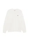Lacoste Green Classic Soft Sweatshirt In White