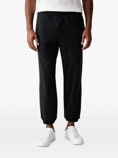 Lacoste Logo-patch Track Pants In Black