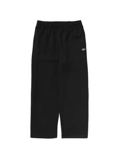 Lacoste Logo-patch Track Pants In Black