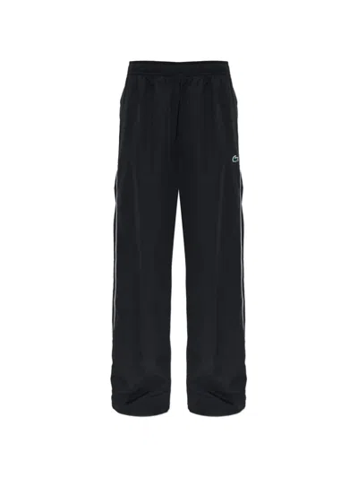 Lacoste Logo-patch Track Pants In Black