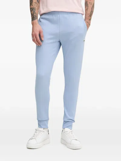 Lacoste Logo-patch Track Pants In Blue