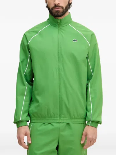 Lacoste Logo-patch Track Pants In Green