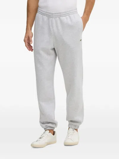 Lacoste Logo-patch Track Pants In White