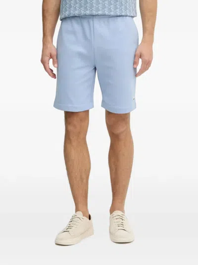 Lacoste Logo-patch Track Shorts In Blue