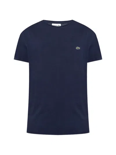 Lacoste Logo-patch T-shirt In Blue