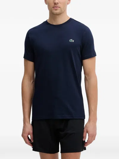 Lacoste Logo-patch T-shirt In Blue