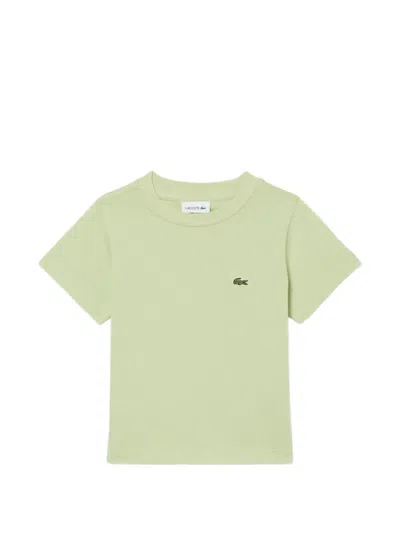 Lacoste Kids' Logo-patch T-shirt In Green