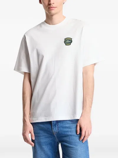 Lacoste Logo-patch T-shirt In White
