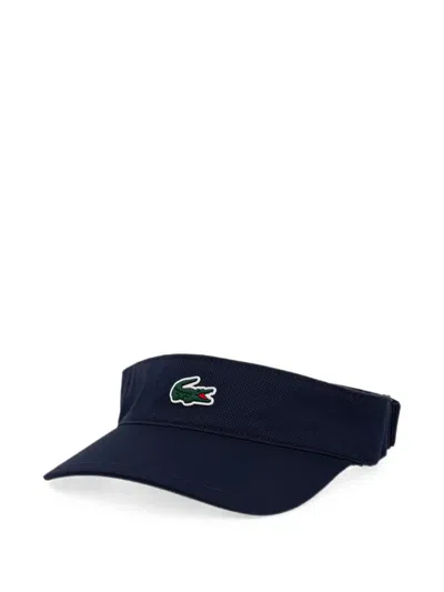 Lacoste Logo-patch Visor In Black