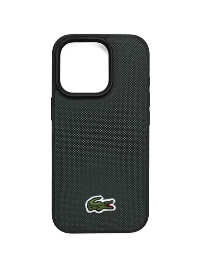 Lacoste Logo-plaque Iphone 16 Pro Case In Yellow