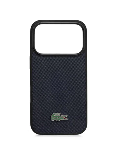 Lacoste Logo-plaque Iphone 17 Pro Case In Brown