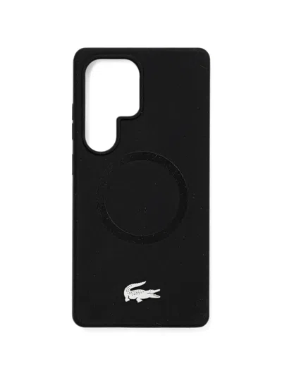 Lacoste Logo-plaque Phone Case In Black