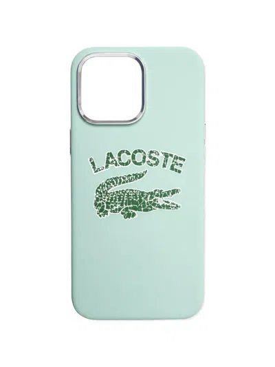 Lacoste Logo-print Iphone 16 Pro Max Phone Case In Green