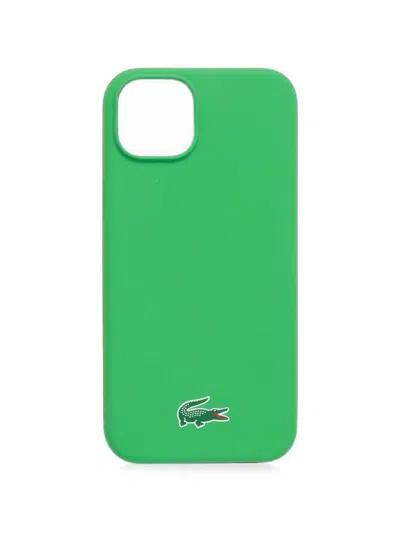 Lacoste Logo-print Phone Case In Green
