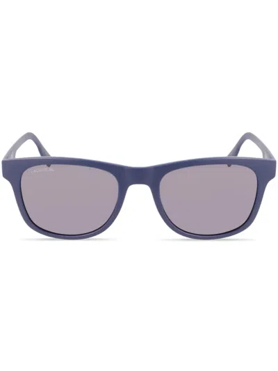 Lacoste Logo-print Sunglasses In Blue