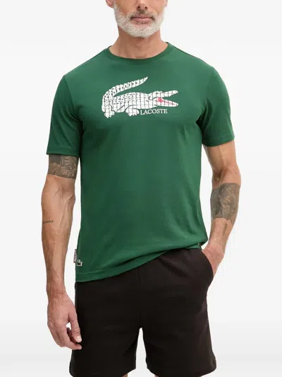 Lacoste Logo-print T-shirt In Green