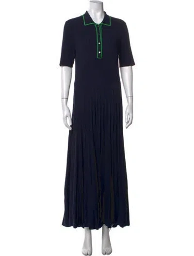 Pre-owned Lacoste Long Dress In Blue