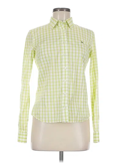 Pre-owned Lacoste Long Sleeve Button Down Shirt In Green