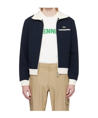 Lacoste Long Sleeve Casual Jacket In Navy Blue