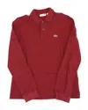 Lacoste Men's Classic Fit Long Sleeve L.12.12 Polo - S - 3 In Red