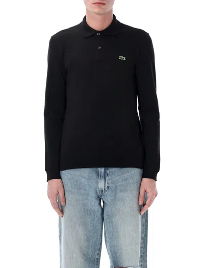 Lacoste Long-sleeve Classic Polo In Black