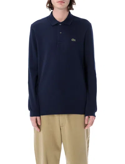 Lacoste Long-sleeve Classic Polo In Blue