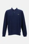 Lacoste Navy Classic Fit Long Sleeve L.12.12 Polo In Blue