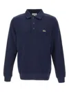 Lacoste Classic Fit Long-sleeved L.12.12 Polo In Blue