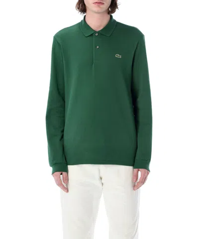 Lacoste Long Sleeve Polo Shirt In Green