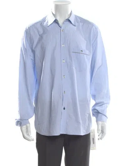 Pre-owned Lacoste Long Sleeve Shirt In Blue