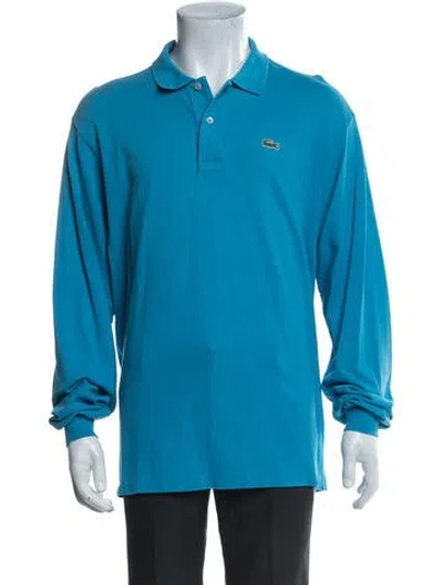 Pre-owned Lacoste Long Sleeve Shirt In Blue