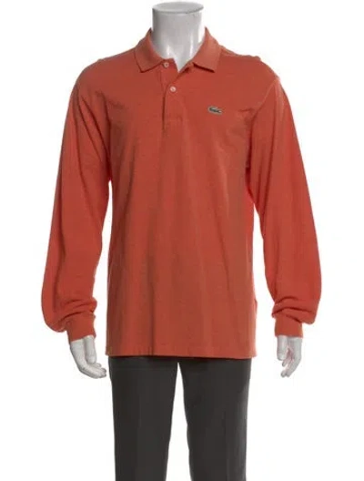 Pre-owned Lacoste Long Sleeve Shirt In Orange
