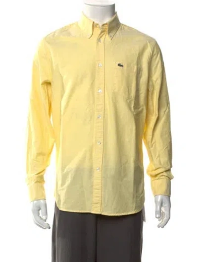 Pre-owned Lacoste Long Sleeve Shirt In Yellow
