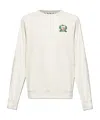 Lacoste Embroidered-emblem Sweatshirt In White