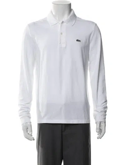 Pre-owned Lacoste Long Sleeve In White