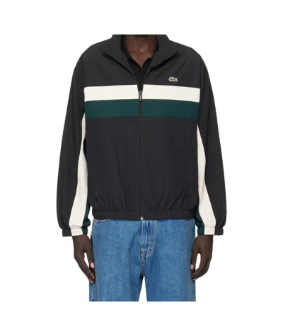 Lacoste Long-sleeved Casual Jacket In Blue