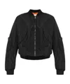 Lacoste Embroidered Bomber Jacket In Black
